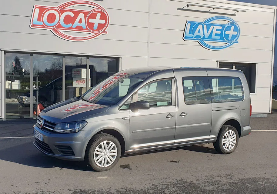 Voiture Transport de personnes à mobilité réduite volkswagen Caddie Loca+ location voiture utilitaire